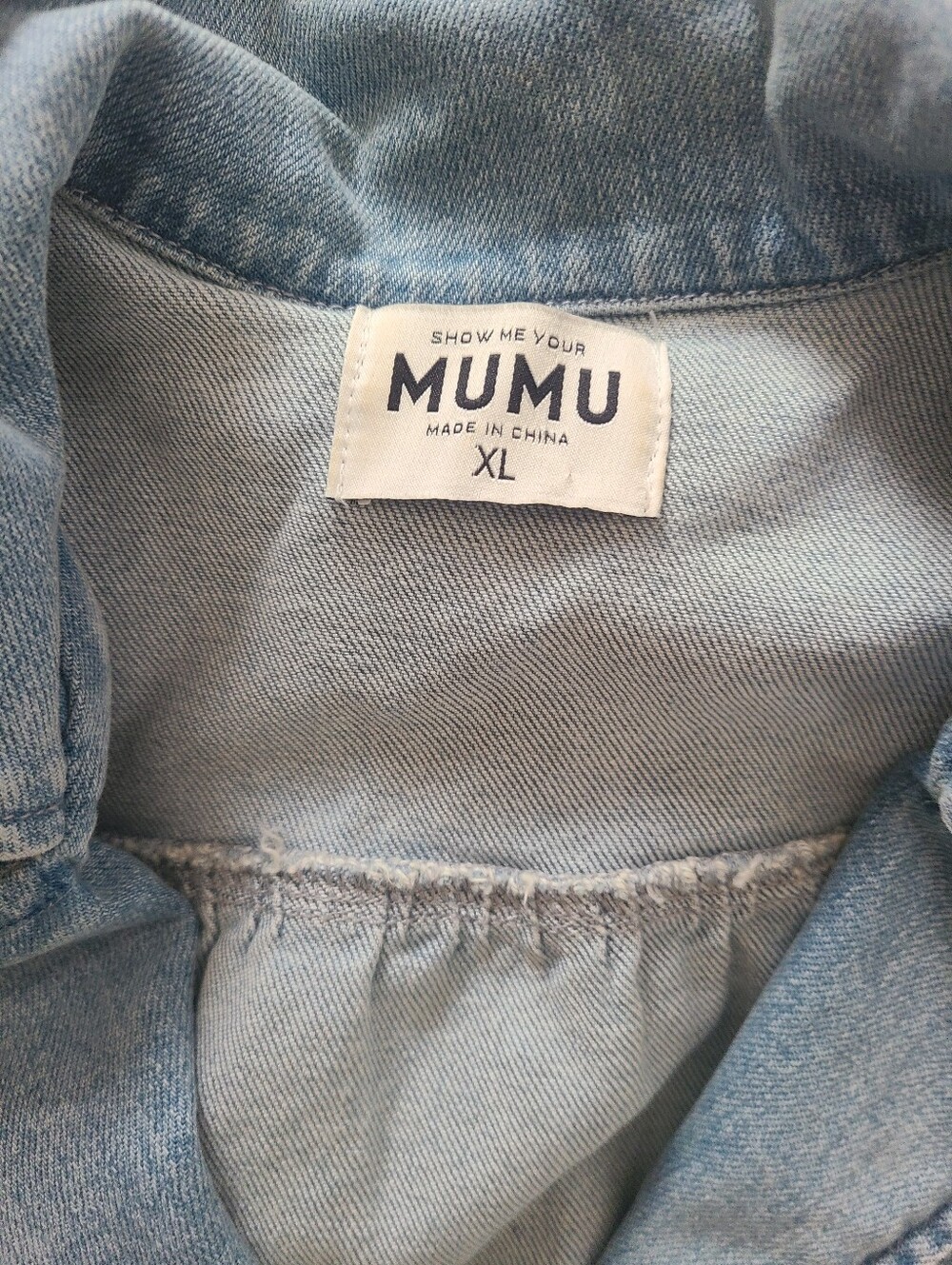Show Me Your Mumu Outlaw Romper Denim Xl - Picture 8 of 8